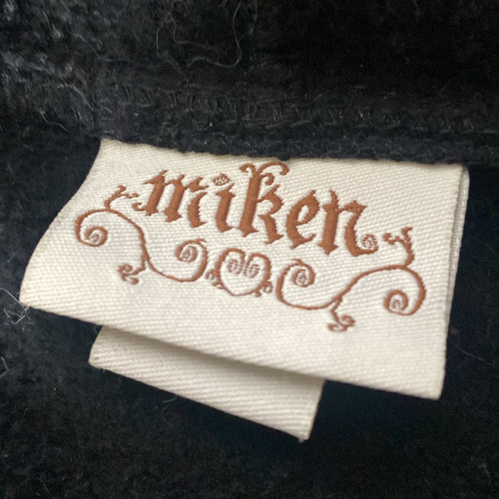 Vintage Miken Black Hoodie With Angel Wings - image 3